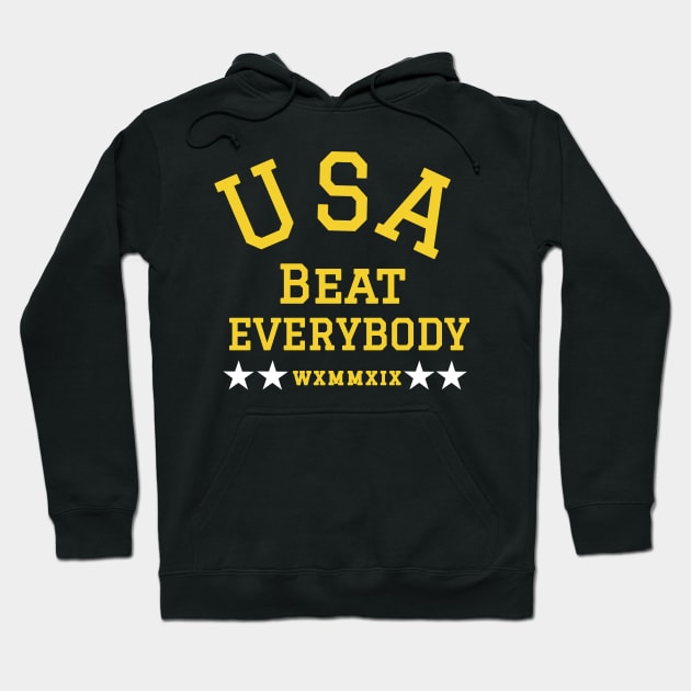 USA Beat Everybody Soccer Hoodie by Jimmyson